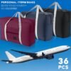 Sweetude 36 Pcs Foldable Travel Duffel Bag Bulk Carry Luggage Bag with Trolley Sleeve, Waterproof Bag Lightweight Weekender Bag for Homeless Donations Sport, Gym, Vacation - Image 3
