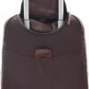 Wheeled Cabin Size Suitcase Real Brown Leather Luggage Travel Bag Trolley Carlos - Image 5