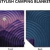 Camping Blanket,Lightweight Down Alternative Puffy Printed Camping Blanket Packable Outdoor Blanket for Camping,Traveling, Stadium, Hiking, Picnics - Image 2