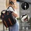 LOVEVOOK Laptop Backpack for Women Work Travel Backpack Purse Commuter Business Computer Bag Teacher Doctor Nurse Bags, College Backpack Daypack with USB Charging Port, 15.6 Inch, Black-brown - Image 7