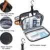 BAGSPRITE Toiletry Bag for Men, Women Travel Bag for Toiletries, Toiletry Bag Shaving Dopp Kit Organizer, Large Water-resistant Travel Bathroom Bag for Traveling, Black/Brown - Image 4