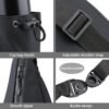 Sling Bag Waterproof Crossbody Backpack Shoulder Chest Bag Waist Packs Reflective Travel Bike Gym Bag With Water Bottle for Men and Women - Image 4