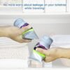 8 Pack Silicone Bottle Covers for Travel, Cruise Must Haves, Travel Essentials for Women Men, Travel Size Toiletries, Cruise Ship Essentials, Travel Accessories Luggage, Elastic Sleeves Leak Proofing - Image 5