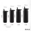 ZULU 18oz Kids Stainless Steel Water Bottle with 3 Lids- Straw, Chug, Twist | Double Walled and Vacuum Insulated Metal Thermos | Fits Car Cupholder, Built in Carry Loop, Dishwasher Safe, Navy - Image 5