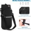 Nuovoware Water Bottle Carrier Bag, 25oz/32oz Bottle Pouch Holder, Adjustable Shoulder Hand Strap 2 Pocket Sling Neoprene Sleeve Sports Water Bottle Accessories for Hiking Travelling Camping - Image 6