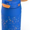 ZULU Kids Flex 12oz Tritan Stainless Steel Insulated Water Bottle with Silicone Spout, Leak-Proof Locking Flip Lid and Soft Touch Carry Loop for School Backpack, Lunchbox, and Outdoor Sports, Blue - Image 2