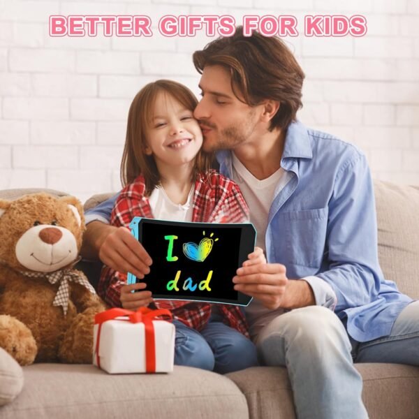 LCD Writing Tablet, 2 Pack Toddler Kids Toys, 8.5 Inch Doodle Board Drawing Pad, Travel Essentials Kids Games, Back to School Supplies Toys Birthday Gifts for Girls Boys Age 3-8 - Image 6