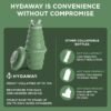 HYDAWAY Collapsible Water Bottle - 25oz I Reusable Water Bottle with Flip Top Lid for Travel, Hiking, Backpacking I Portable & Leakproof, Food-Grade Silicone, BPA Free, Collapses to 1.5” - Image 6