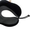 Memory Foam Travel Pillow, Neck Pillow with 360-Degree Head Support, Comfortable and Lightweight, Ideal for Sleeping on Airplane, Car, Train, Bus and Home Use, Comes with Storage Bag (Black) - Image 4