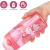Kids Water Bottle with Straw & Handle - 16 oz BPA Free Kids Water Bottles, Spill Proof, Easy-Clean, Dishwasher Safe - Cute Rabbit Pink - Image 5