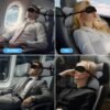 Travel Pillows for Airplanes, Neck Pillow for Sleeping Airplane Pillow with Eye Mask Memory Foam Travel Neck Pillows for Traveling Long Flights Road Trip Car Headrest - Stops Head Bobbing - Image 5