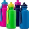 Bulk Water Bottles for Kids - (Pack of 12) 18 oz - 7.5 Inch BPA-Free Plastic water Bottles with Pop-Up Tops & Handles for Summer, reusable water bottles bulk For School, sports Birthday Party Favors - Image 3