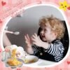 3 Pieces Toddler Utensils with Case 1 Pcs Toddler Fork and Spoon 1 Pcs Baby Food Scissor with Safety Lock Stainless Steel Baby Silverware Set Toddler Travel Essential for Safe Dining (Pink) - Image 5