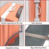 Clear PVC Luggage Cover Protectors 28 Inch Suitcase Cover for Suitcase TSA Approved 26-28Inch (25.98''H x 20.07''L x 12.40''W) - Image 6