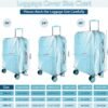 Upgraded Extra Thickness Clear Luggage Cover, 0.3mm 24" PVC Suitcase Cover Protector, Transparent Luggage Protector for Suitcase Cover, Waterproof Dustproof Anti-scratch Travel Suitcase Covers - Image 2