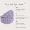 nodpod Body 6.5lb Compact Weighted Blanket I Perfect for Relaxation, Lounging, Napping, Sleeping & Travel I Glass Bead Filled, Machine Washable I Wisteria I (29" x 24") - Image 4