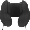Noise-Canceling Travel Neck Pillow with 25 dB Noise Reduction, All-Round Neck Support, Suitable for Office, Home and Travel(Black, Large Size)