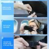 Travel Pillows for Airplanes, Neck Pillow for Sleeping Airplane Pillow with Eye Mask Memory Foam Travel Neck Pillows for Traveling Long Flights Road Trip Car Headrest - Stops Head Bobbing - Image 4