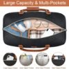 Weekender Bag for Women, Travel Duffel Bag Carry On Overnight Bag with Shoe Compartment Large Nylon Travel Weekend Tote Bag - Image 4