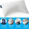 Sidney Sleep Mini Travel Size Neck Pillow - Knee Pillow - Back Lumbar Support - Curved Travel Pillow - 14 x 19 Inches - Adjustable Loft - Washable - Drawstring Backpack Included - Image 2
