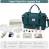 Travel Bag with Shoes Compartment,Weekender Bags for Women Travel,Carry On Duffel Overnight Bag with Trolley Sleeve & Wet Pocket,Travel tote Bag Sports Gym Bag - Image 2