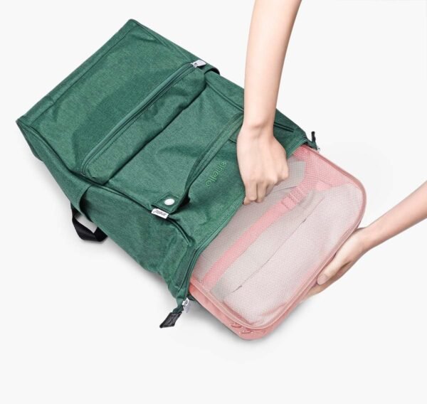 Travel Packing Cubes, VAGREEZ Lightweight Luggage Organizers Bags Set for Carry on Suitcase (6Pcs Pink) - Image 7