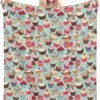 (Cupcake Pattern) Print Fall Throw Blanket Personalized Soft Flannel Blanket for Bed Couch Sofa, Blanket for Lightweight Fuzzy Cozy Blankets for Travel Office Home 60"X50" - Image 2