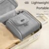 Hanging Travel Toiletry Bag for Women and Men Travel Makeup Bag Cosmetic Organizer Bathroom & Shower Organizer Kit for Accessories, Cosmetics, Travel Essentials (Grey) - Image 6