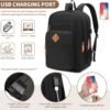 Laptop Backpack for Work, College, Travel, Daily Backpacks for Men Women, Computer Bag Fits 15.6 Inch Notebook, Black - Image 2