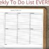 Weekly To Do List Notepad, 60 Page Task Planning Pad w/Daily Checklist, Priority Todo Checkbox & Notes. Desk Notebook to Organize Office 11 X 8.5 - Image 7