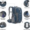 Maelstrom Hiking Backpack,Camping Backpack,40L Waterproof Hiking Daypack with Rain Cover,Lightweight Travel Backpack,Blue - Image 3