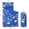 Morais Toddler Nap Mat with Removable Pillow and Blanket,Lightweight,Soft,Perfect for Kids Preschool, Daycare, Travel Sleeping Bag Boys and Girls - Image 2