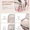 LOVEVOOK Pink Cute Travel Backpack For Teenager Girls, College Student School Backpack Bookbag Essentials, TSA 40L Large Carry On Backpack Flight Approved Personal Item Travel Bag, 17" Laptop Backpack - Image 4