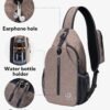 WATERFLY Crossbody Sling Backpack Sling Bag Travel Hiking Chest Bag Daypack - Image 4