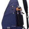 WATERFLY Sling Bag Crossbody Backpack: Over Shoulder Daypack Casual Cross Chest Side Pack