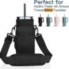 Xxeciz Water Bottle Carrier Bag for Hydro Flask Travel 40/32 oz Tumbler with Phone Pocket, Nylon Water Bottle Holder with Strap Water Bottle Sling Pouch for Hydro Flask Cup Accessories - Image 2