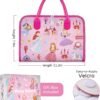 Freebear Busy Board Toddler Travel Toys Quiet Book Sensory Toys for Toddlers 1 2 3 4, Montessori Toys for Toddler Activities Board, Educational Toys for 3 4 Year Old Girls Boys Gift, Princess - Image 9