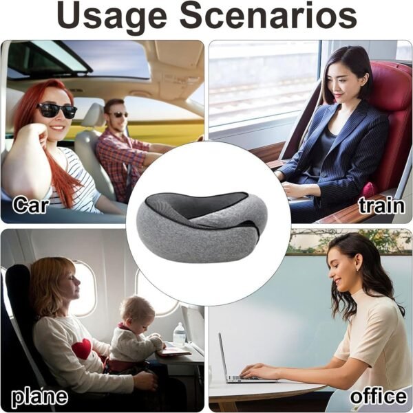 YOECO Travel Pillow,Neck Pillow,Travel Neck Pillow,Memory Foam Travel Pillow,Foam Travel Neck Pillow for Airplanes. - Image 5