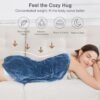 Alomidds Weighted Lap Pad 7lbs, Cozy Soft Flannel Weighted Lap Blanket for Adults, All-Season Weighted Blankets for Travel, Relaxing, Sleeping, Napping, Machine Washable, Bluish Gray, 29" x 24" - Image 3