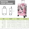 Travel Luggage Cover Suitcase Protector Fits 18-32 Inch Luggage Wheel Covers Patterned Travel Related Items Flower Luggage Protector Elastic Luggage Anti-scratch Suitcase Cover M - Image 6