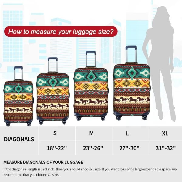 suitcase covers luggage cover Travel luggage covers for suitcase protector luggage sleeves Medium Fits (23-26 inch luggage) - Image 5