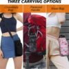 32/40/64/128 oz Neoprene Insulated Water Bottle Carrier Bag, Sling Bag Sleeve Pouch Holder with Strap & Paracord Handle and 2 Pocket for Travelling, Hiking, Camping - Image 4
