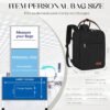 Travel Backpack for Women for Spirit Airlines Personal Item Bag 18x14x8 Inches Travel Bag Laptop Backpacks for Men Travel Backpack Carry on Flight Approved Womens Work Backpack for College bookbag - Image 2