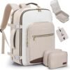 LOVEVOOK 40L Carry on Backpack for Women & Men with 3 Packing Cubes, Large Travel Backpack for Airplanes, TSA Personal Item Travel Bag fits 17" Laptop, Waterproof Travel Essentials Airline Approved
