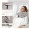 DreamShore Travel Pillow for Extra Luggage: Stuffable Neck Pillow with Adjustable Neck Size | Fits 3+ Days of Travel Essentials | Transformable Carry-On Solution | Soft Velvet Cover | No Filler - Image 3