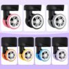 16-piece carry-on suitcase caster silicone cover, easy to install, wear-resistant and noise-proof, suitable for 8 swivel wheels silicone luggage wheel protective cover (Purple) - Image 7
