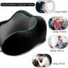 KIKIMO Travel Pillow for Tesla Model 3/Y/S/X Accessories, Memory Foam Neck Pillow for Airplane/Car/Office&Home Rest Use, Head Support Comfortable Portable Travel Pillows Kit - Image 4