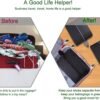 YAMIU Travel Shoe Bags Set of 4 Waterproof Nylon with Zipper for Men & Women, Black - Image 7