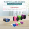 4 Pack TSA Approved Luggage Lock.Luggage Key Locks with Keyed Alike, TSA Approved Travel Lock with Ultra Secure PPR/ABS Lock Body Travel Lock Luggage Lock TSA Approved - Image 4