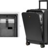 LEVEL8 Road Runner Pro Carry-On Luggage, 20” Lightweight PC Hardside Suitcase with Wheels, Spinner Trolley for Luggage with Front Compartment, Tsa Lock, Dark Grey - Image 5